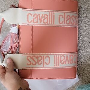 Cavalli Class Coral Haze Handbag
